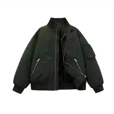 The Simpsons Streetwear Graffiti Embroidered Down Jacket