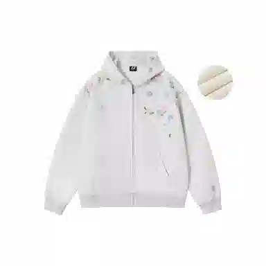 FORNINES Embroidered Hoodie Jacket