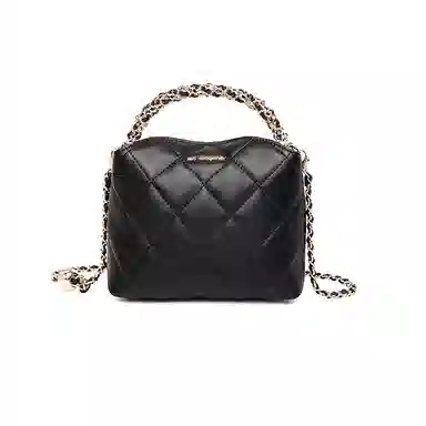 红蜻蜓 高级感高颜值小香风菱格时尚百搭 牛皮 斜挎手提包 女款