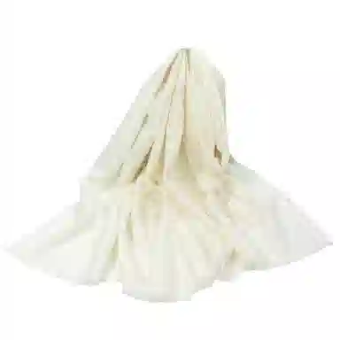 一米画纱 中式古典国风花卉贴花结婚喜宴亲肤防风保暖披风优雅精致外搭 绵羊毛 披肩 女款