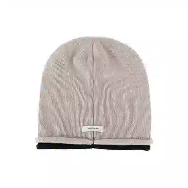 北极绒 秋冬保暖撞色高级感时尚显脸小防风护耳冷帽 羊毛 绒线帽 男女同款情侣款