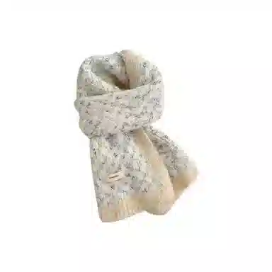 恩僾德 韩系氛围感软糯针织冬季加厚保暖百搭护颈高颜值 聚酯纤维 绒线围巾 男女同款情侣款