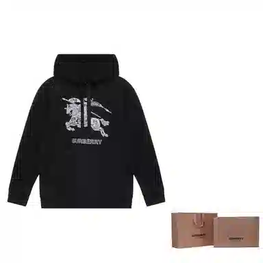 Burberry SS23 Logo Embroidery Sweatshirt Black