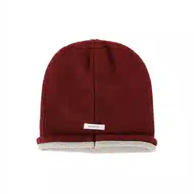 北极绒 秋冬保暖撞色高级感时尚显脸小防风护耳冷帽 羊毛 绒线帽 男女同款情侣款