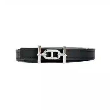 Hermes Ancre Silver Buckle Belt