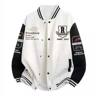 ROBINHOOD Colorblock Baseball Jacket