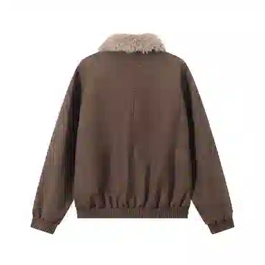 江南先生 流浪者之歌 纯色长袖宽松百搭外套皮衣 男女同款