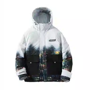 FORHUG Basic Functional Colorblock Down Jacket