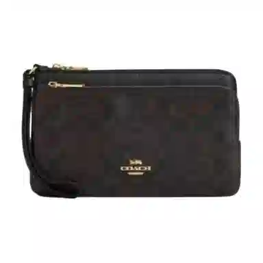 COACH Double Zip Wallet 21 Logo
