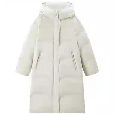 太平鸟 云朵时尚简约长款保暖高充绒羽绒服 女款