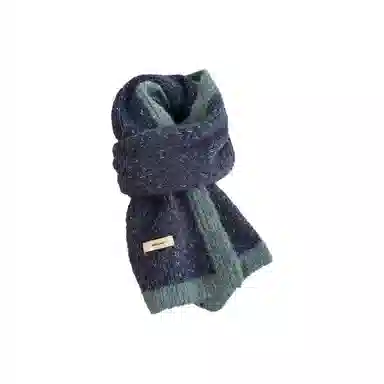 恩僾德 韩系氛围感软糯针织冬季加厚保暖百搭护颈高颜值 聚酯纤维 绒线围巾 男女同款情侣款