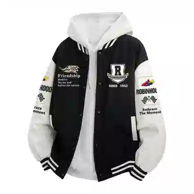 ROBINHOOD Colorblock Baseball Jacket