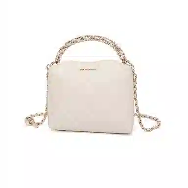 红蜻蜓 高级感高颜值小香风菱格时尚百搭 牛皮 斜挎手提包 女款