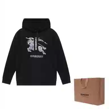 Burberry SS23 Logo Embroidery Sweatshirt Black