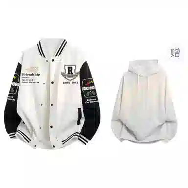 ROBINHOOD Colorblock Baseball Jacket