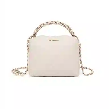 红蜻蜓 高级感高颜值小香风菱格时尚百搭 牛皮 斜挎手提包 女款