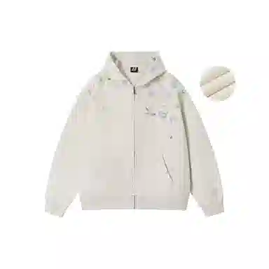 FORNINES Embroidered Hoodie Jacket