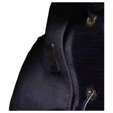 Miu Miu Leather Logo Corduroy Backpack Medium Blue