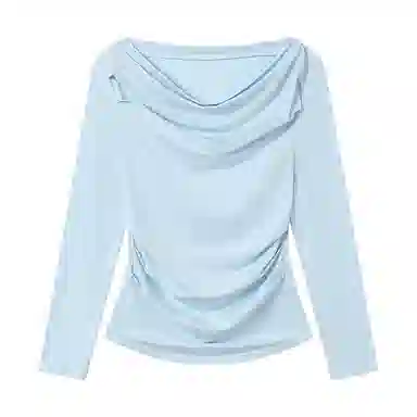 Crying Center Long Sleeve Off-Shoulder Tee