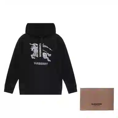 Burberry SS23 Logo Embroidery Sweatshirt Black
