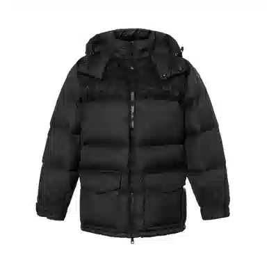 Gucci SS24 Logo Hooded Down Jacket Black