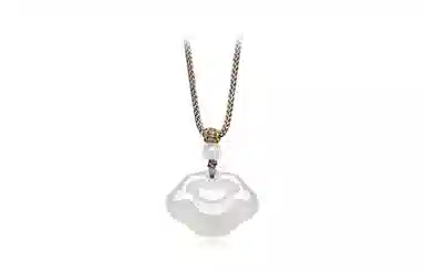 百利金 祥云平安锁 国潮复古新中式纳福吉祥顺遂简约精致气质百搭小众设计转运珠吊坠 玉髓 项链 男女同款情侣款