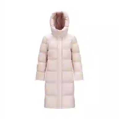 森马 超级植物系列 纯色防水加厚保暖连帽中长款羽绒服 女款