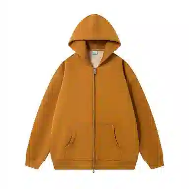 Crying Center Low Neck Air Fleece Logo Cardigan