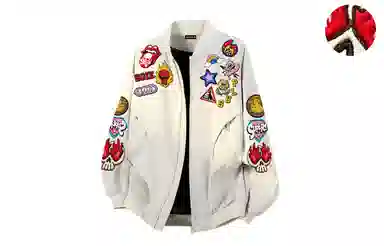 SOIEPLUS Vintage Streetwear Patchwork Jacket