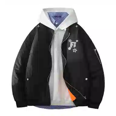 FAX FOR FMACM Vintage Lace Letter Print Jacket