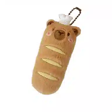 LEVENKENESS Cute Dessert Plush Keychain