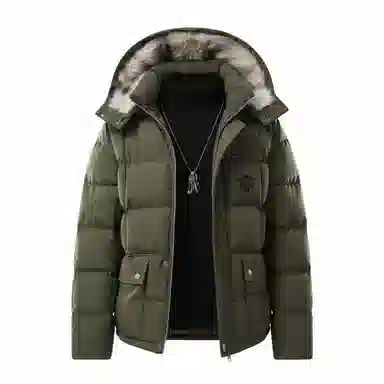 大卫贝肯 美式潮流时尚高街复古简约基础舒适宽松连帽加厚保暖棉服 男女同款