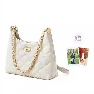 红蜻蜓 高级感小香风时尚菱格链条包 牛皮 单肩包 女款 多色