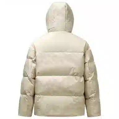 鸭鸭 青年时尚韩版潮流短款连帽户外运动休闲百搭防寒保暖迷彩面包羽绒服 男女同款