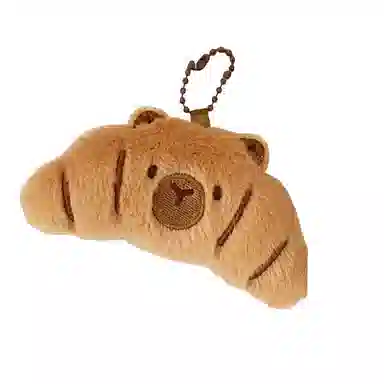 LEVENKENESS Cute Dessert Plush Keychain
