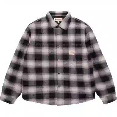 Stussy FW25 QUILTED PLAID SHIRT JACKET