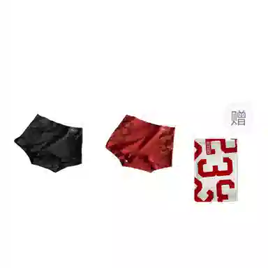 二三二三 性感法式蕾丝亲肤柔软短裤吸汗透气不卷边防夹臀贴身裤日常通勤瑜伽舞蹈约会居家三角内裤 女款