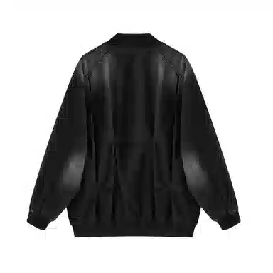 HERBEL Vintage Pleated Down Baseball Jacket Men
