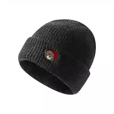 浪莎 日系卡通小熊刺绣简约轻奢感时尚出街百搭大头围堆堆显脸小 聚酯纤维 绒线帽 男女同款情侣款