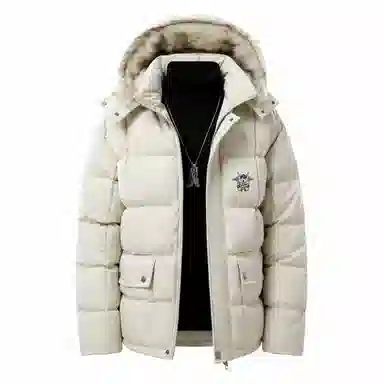 大卫贝肯 美式潮流时尚高街复古简约基础舒适宽松连帽加厚保暖棉服 男女同款