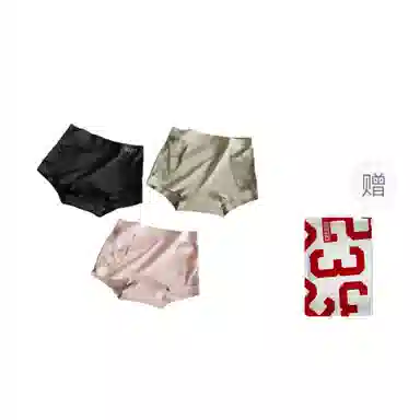 二三二三 性感法式蕾丝亲肤柔软短裤吸汗透气不卷边防夹臀贴身裤日常通勤瑜伽舞蹈约会居家三角内裤 女款