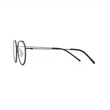 小罗弟 复古半透明 钛合金 圆形 光学眼镜 男女同款情侣款