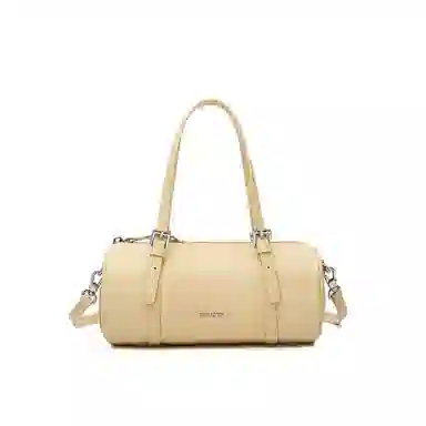 稻草人 经典百搭时尚通勤 牛皮 单肩手提包 女款