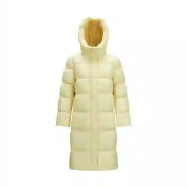 森马 超级植物系列 纯色防水加厚保暖连帽中长款羽绒服 女款