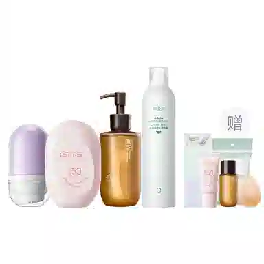 柳丝木 隔离防晒卸妆油喷雾套组彩妆套装 自然提亮肤色均匀肤色