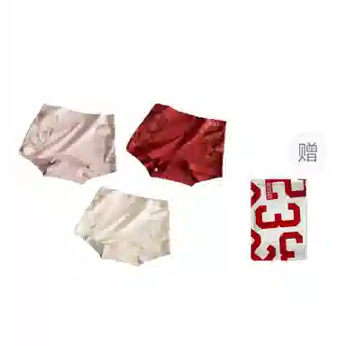 二三二三 性感法式蕾丝亲肤柔软短裤吸汗透气不卷边防夹臀贴身裤日常通勤瑜伽舞蹈约会居家三角内裤 女款