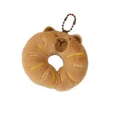 LEVENKENESS Cute Dessert Plush Keychain