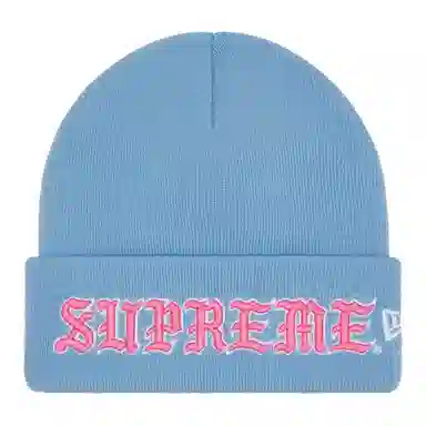 SupremexNew Era FW25 Week 7 Old English Beanie