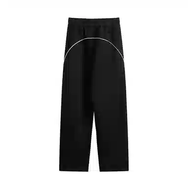 【dme】 美式潮牌高街复古纯色拼接撞色设计感宽松阔腿卫裤松紧腰百搭舒适透气垂感直筒休闲裤 男女同款