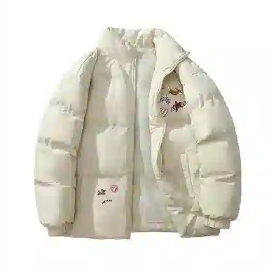 tre club Vintage Cartoon Print Padded Jacket